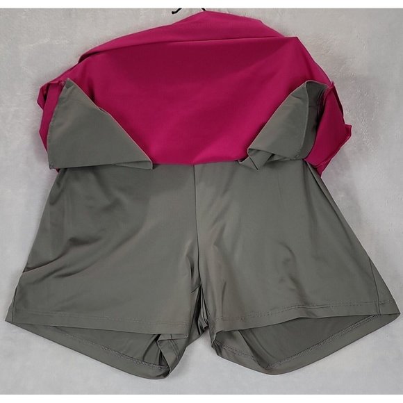 Women's DryTec Golf Activeware Pink Gray Skort Skirt Sz S/P Tennis Cutter & Buck - Picture 6 of 9